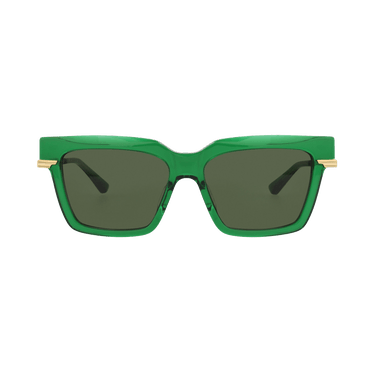 Bottega Veneta Square Sunglasses — Green