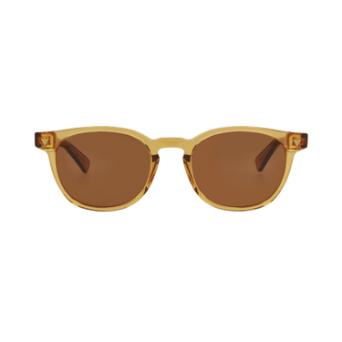 Bottega Veneta Round Sunglasses — Yellow