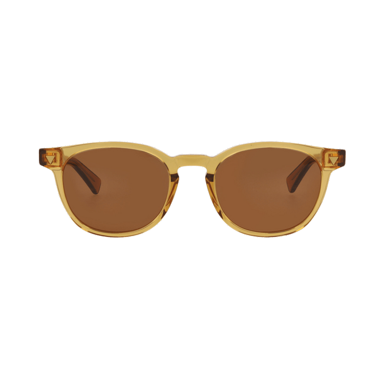 Bottega Veneta Round Sunglasses — Yellow