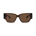 Bottega Veneta Square Sunglasses — Brown
