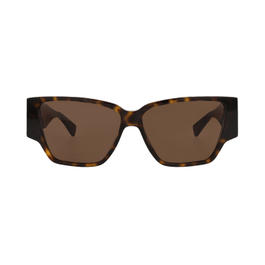 Bottega Veneta Square Sunglasses — Brown