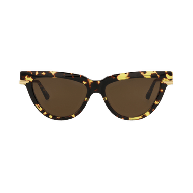 Bottega Veneta Cat Eye Sunglasses — Brown