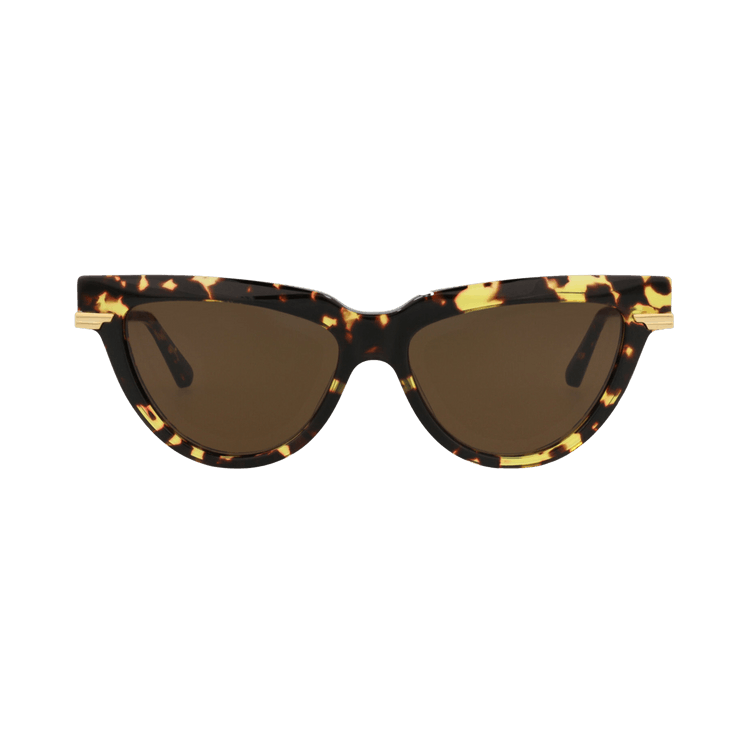 Bottega Veneta Cat Eye Sunglasses — Brown