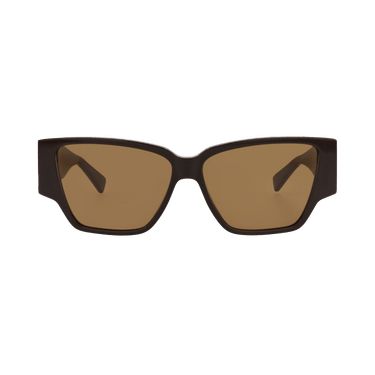 Bottega Veneta Square Sunglasses — Brown