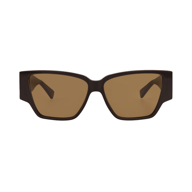 Bottega Veneta Square Sunglasses — Brown