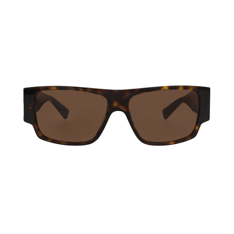 Bottega Veneta Square Sunglasses — Brown