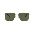 Bottega Veneta Square Sunglasses — Gold