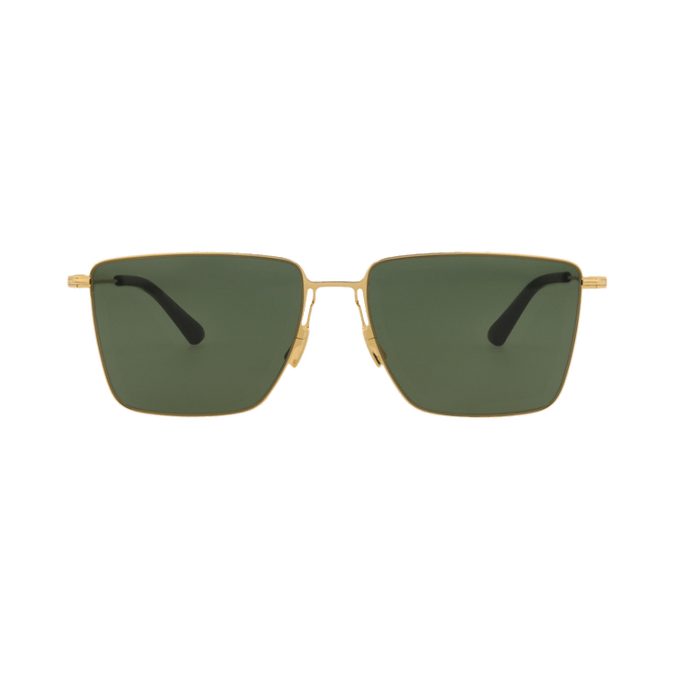 Bottega Veneta Square Sunglasses — Gold