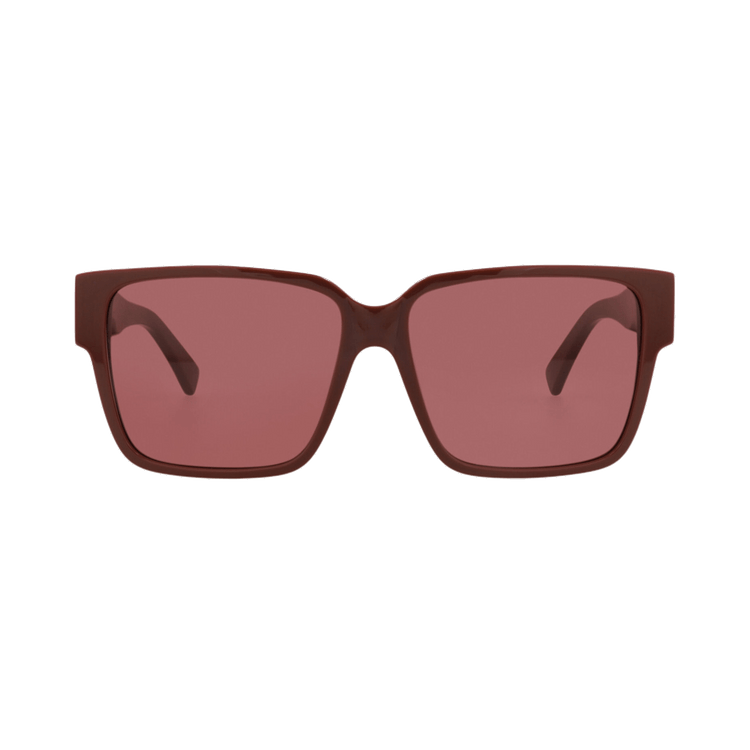 Bottega Veneta Square Sunglasses — Red