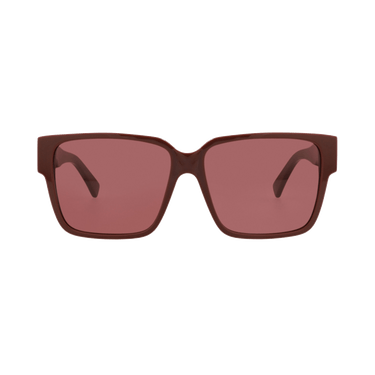 Bottega Veneta Square Sunglasses — Red
