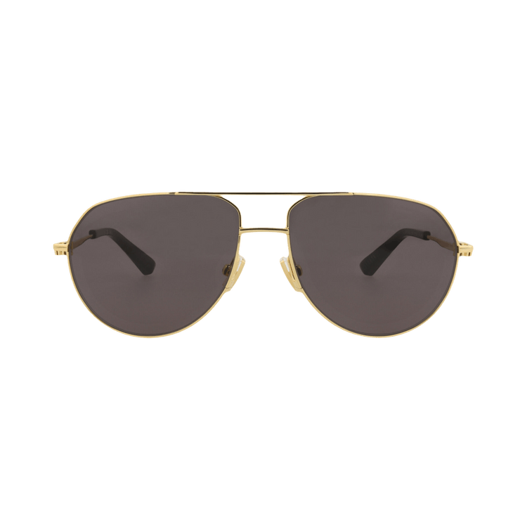 Bottega Veneta Aviator Sunglasses — Gold