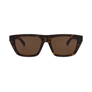Bottega Veneta Square Sunglasses — Brown