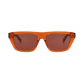 Bottega Veneta Square Sunglasses — Orange