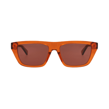Bottega Veneta Square Sunglasses — Orange