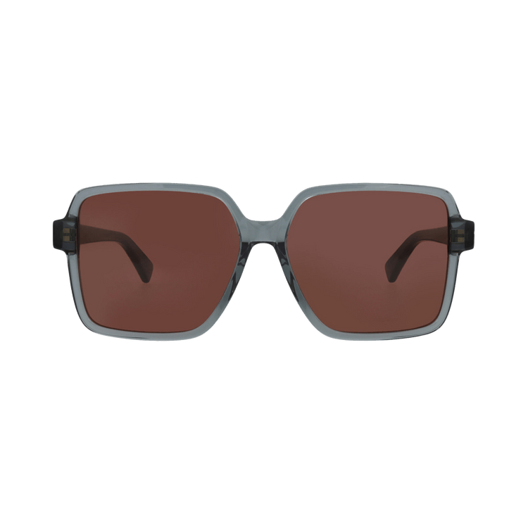 Bottega Veneta Square Sunglasses — Grey
