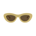 Bottega Veneta Cat Eye Sunglasses — Yellow