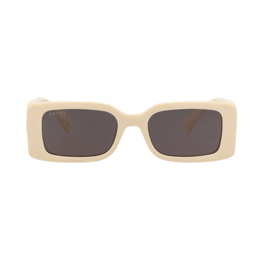Gucci Square Sunglasses — Cream