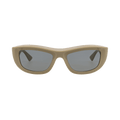 Bottega Veneta Square Sunglasses — Brown