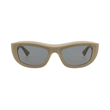 Bottega Veneta Square Sunglasses — Brown