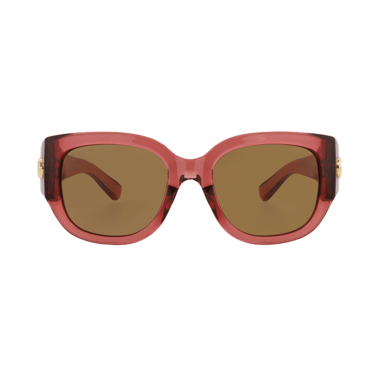 Gucci Round Sunglasses — Red