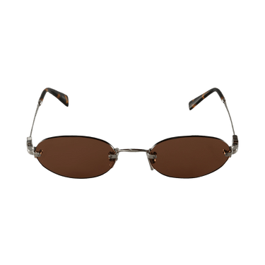 Miu Miu Oval Sunglasses — Brown