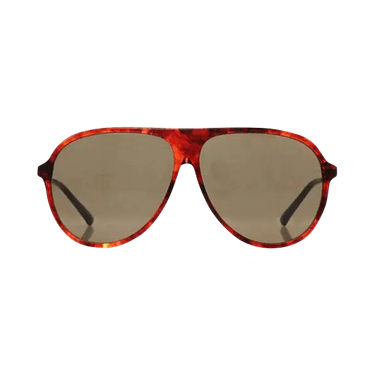 Gucci Shield Sunglasses — Red