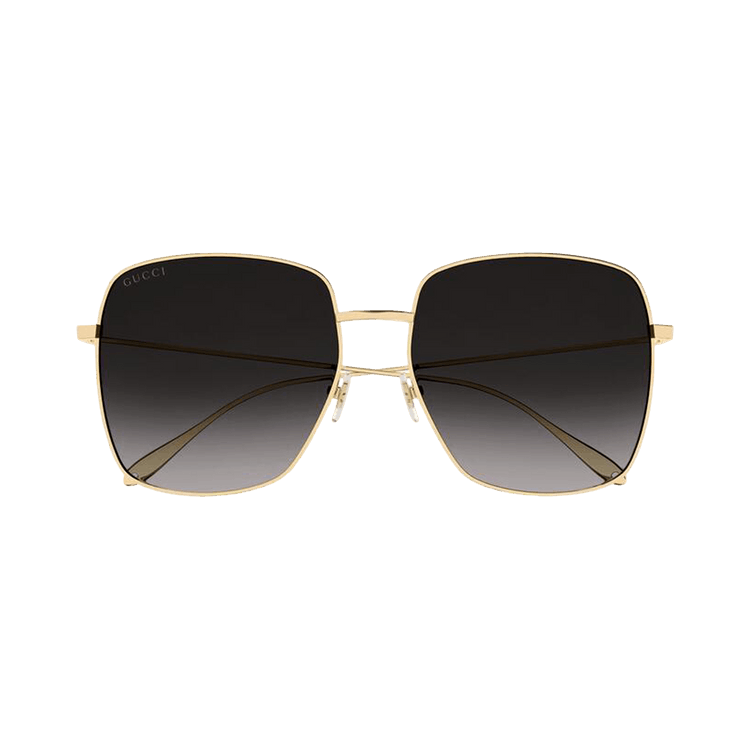 Gucci Square Sunglasses — Gold