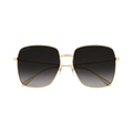 Gucci Square Sunglasses — Gold