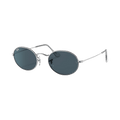 Ray-Ban Oval Metal Sunglasses — Silver