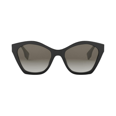 Fendi Lettering Cat Eye Sunglasses — Black