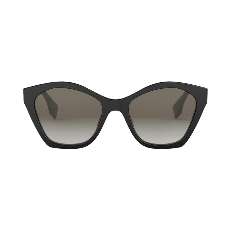 Fendi Lettering Cat Eye Sunglasses — Black