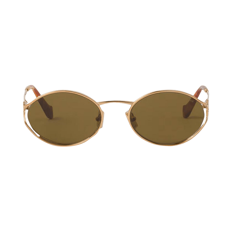 Miu Miu Logo Sunglasses — Green