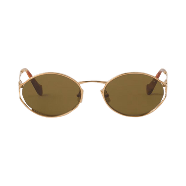 Miu Miu Logo Sunglasses — Green