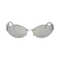 Fendi Baguette Sunglasses — Silver