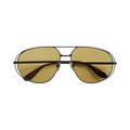 Bottega Veneta Classic Aviator Sunglasses — Black