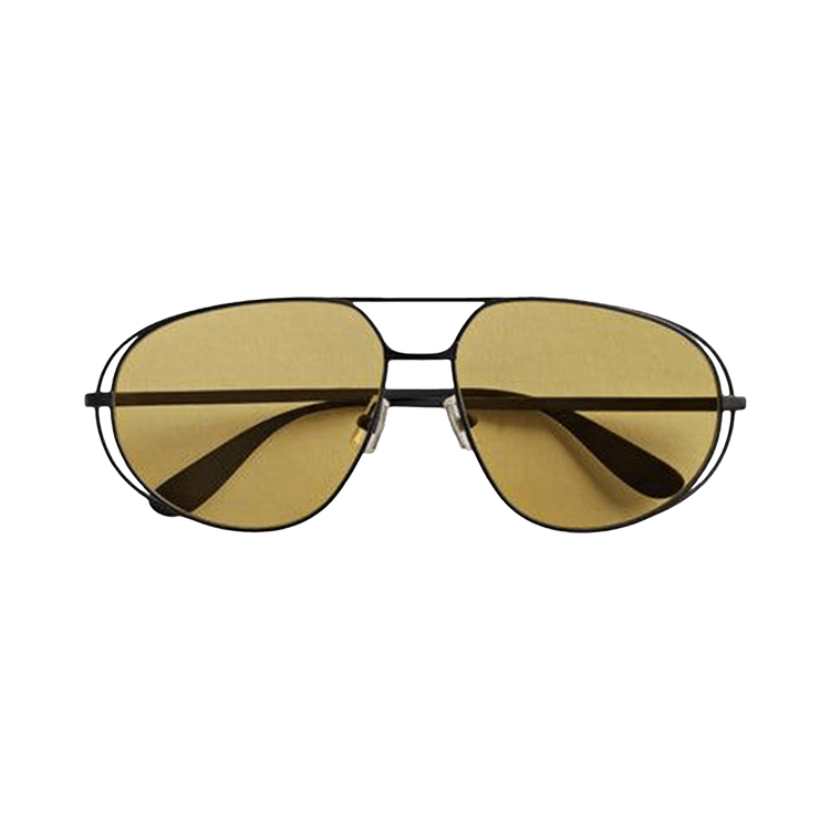Bottega Veneta Classic Aviator Sunglasses — Black