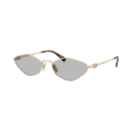 Miu Miu Logo Sunglasses — Grey