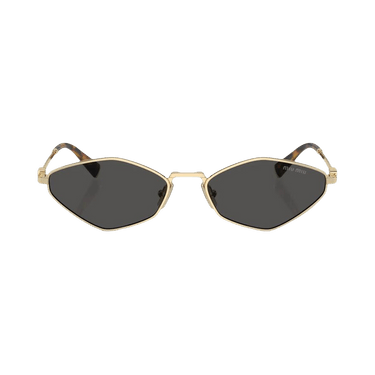 Miu Miu Logo Sunglasses — Gold