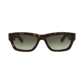 Alexander McQueen Square-Frame Recycled Acetate Sunglasses — Multi-Color