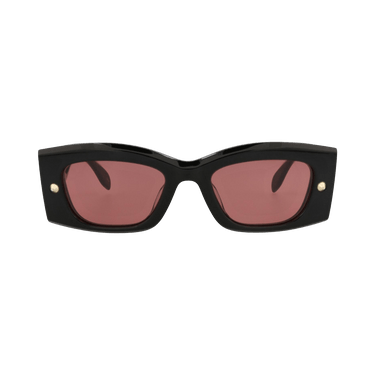 Alexander McQueen Square-Frame Recycled Acetate Sunglasses — Multi-Color