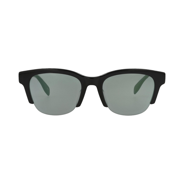 Alexander McQueen Square-Frame Recycled Acetate Sunglasses — Multi-Color