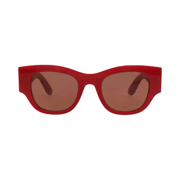 Alexander McQueen Square-Frame Recycled Acetate Sunglasses — Multi-Color