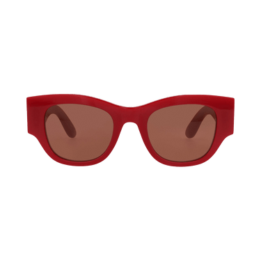 Alexander McQueen Square-Frame Recycled Acetate Sunglasses — Multi-Color