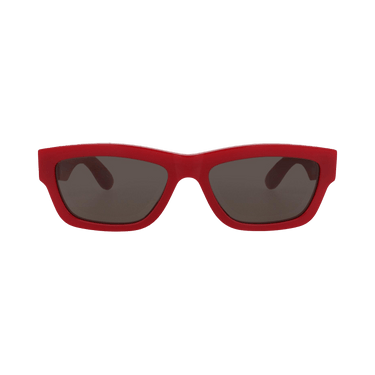 Alexander McQueen Square-Frame Recycled Acetate Sunglasses — Multi-Color