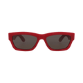 Alexander McQueen Square-Frame Recycled Acetate Sunglasses — Multi-Color