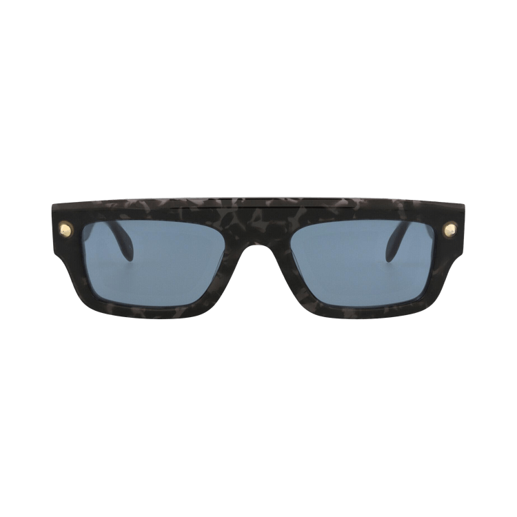 Alexander McQueen Square-Frame Recycled Acetate Sunglasses — Multi-Color