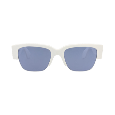 Alexander McQueen Square-Frame Recycled Acetate Sunglasses — Multi-Color