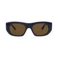 Alexander McQueen Square-Frame Recycled Acetate Sunglasses — Multi-Color