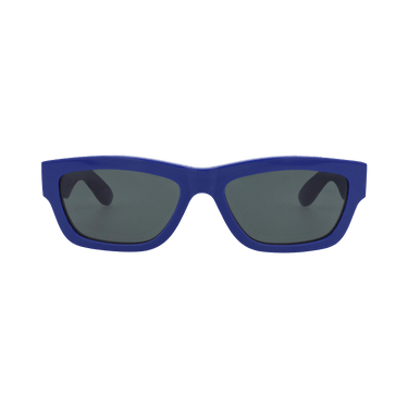Alexander McQueen Square-Frame Recycled Acetate Sunglasses — Multi-Color