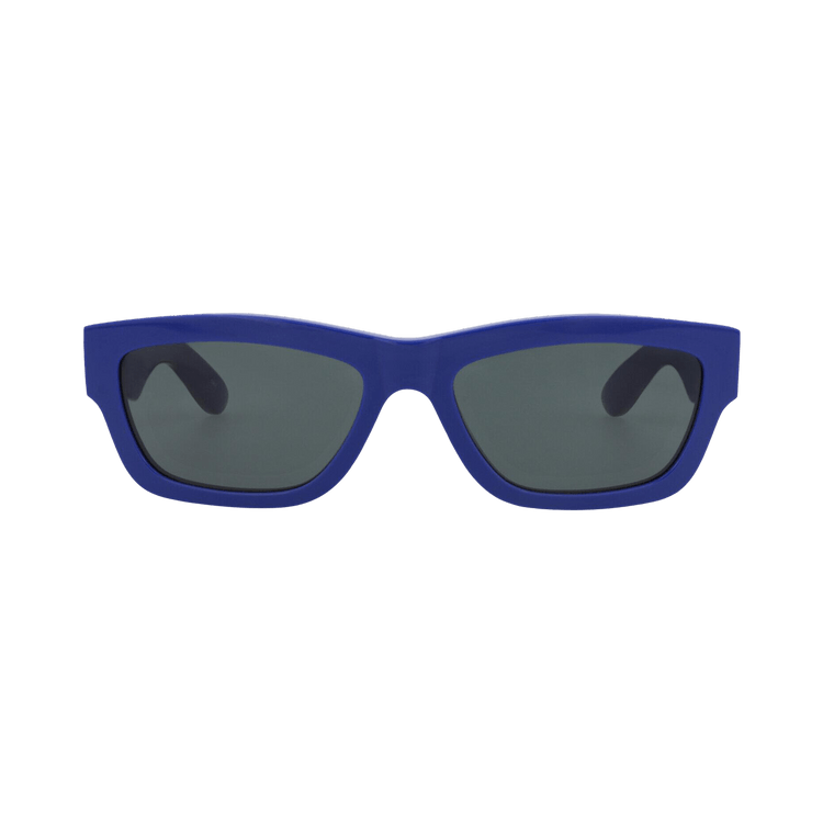 Alexander McQueen Square-Frame Recycled Acetate Sunglasses — Multi-Color